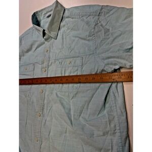 IZOD Saltwater Men's Shirt XL Relaxed Classics Short Sleeve Button Up